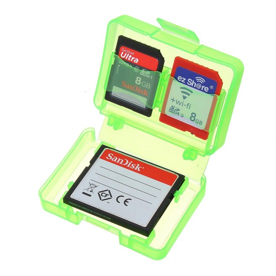 5pcs Green Backpacker GK-1CF4SD Portable Memory Card Receiving Box Mobile TF Card Camera CF/SD Storage Card Box 5pcs Green Backpacker GK-1CF4SD Portable Memory Card Receiving Box Mobile TF Card Camera CF/SD Storage Card Box