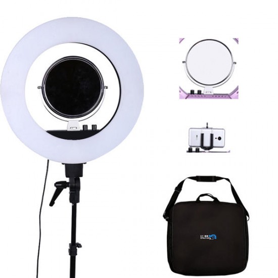 18 inch Dimmable LED Adjustable Ring Video Light for Makeup Beauty Photography