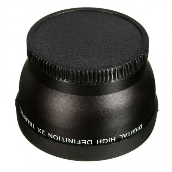 52mm 2X Telephoto Lens for Nikon D3100 D5200 D5100 D7100 D90 D60 DSLR Camera with Filter Thread
