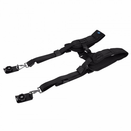 PULUZ PU6002 Quick Release Double Shoulder Harness Soft Pad Decompression Foam Strap Belt for DSLR PULUZ PU6002 Quick Release Double Shoulder Harness Soft Pad Decompression Foam Strap Belt for DSLR