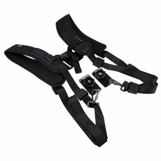 PULUZ PU6002 Quick Release Double Shoulder Harness Soft Pad Decompression Foam Strap Belt for DSLR PULUZ PU6002 Quick Release Double Shoulder Harness Soft Pad Decompression Foam Strap Belt for DSLR