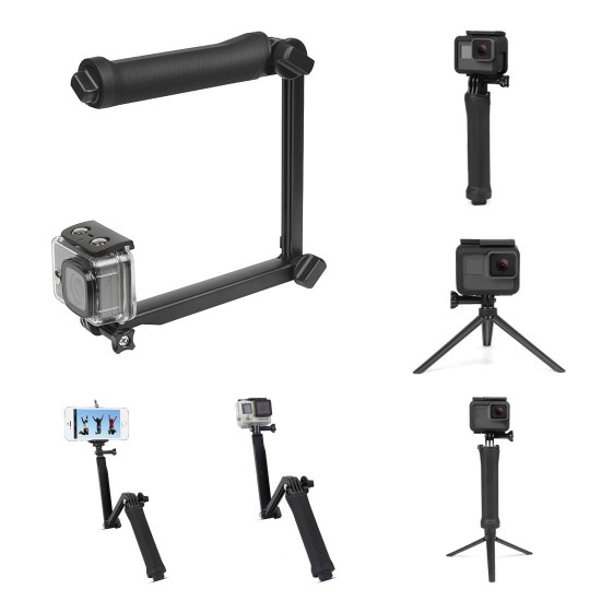 SHOOT XTGP217 Foldable Multi-functional 3-Way Grip Arm Monopod Stand Mini Tripod Selfie Stick for GoPro SJCAM Eken Xiaomi Action Cameras for Smartphones for iPhone for Samsung SHOOT XTGP217 Foldable Multi-functional 3-Way Grip Arm Monopod Stand Mini Tripod Selfie Stick for GoPro SJCAM Eken Xiaomi Action Cameras for Smartphones for iPhone for Samsung