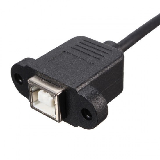 50cm USB 2.0 B Male to USB B Female Socket Printer Panel Mount Extension Cable