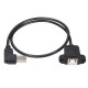 50cm USB 2.0 B Male to USB B Female Socket Printer Panel Mount Extension Cable