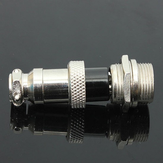 5Pcs GX16-4 4-Pin 16mm Aviation Pug Male and Female Panel Metal Connector 5Pcs GX16-4 4-Pin 16mm Aviation Pug Male and Female Panel Metal Connector