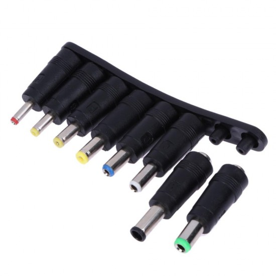 Universal 8pcs Angled Tips Power Adapter Supply Socket Plug Connector Universal 8pcs Angled Tips Power Adapter Supply Socket Plug Connector