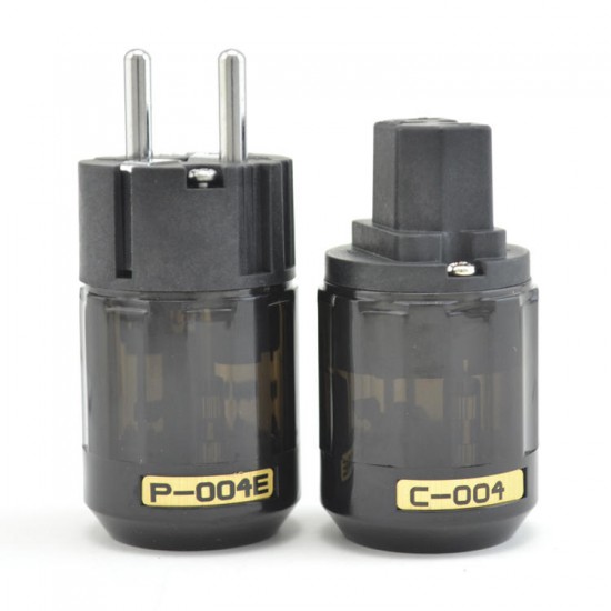 Viborg P-004E C-004 Rhodium Plated AC Power Plug IEC Power Connector Power Supply DIY Viborg P-004E C-004 Rhodium Plated AC Power Plug IEC Power Connector Power Supply DIY