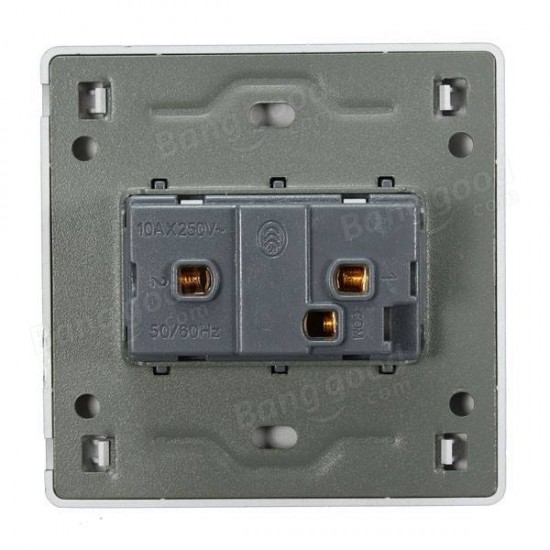 1 Gang 2 Way Wall Light Control Switch Push Button PC Panel Switch 1 Gang 2 Way Wall Light Control Switch Push Button PC Panel Switch