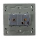 1 Gang 2 Way Wall Light Control Switch Push Button PC Panel Switch 1 Gang 2 Way Wall Light Control Switch Push Button PC Panel Switch