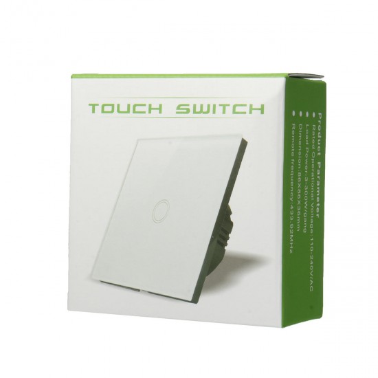 1 Gang/2 Gang/3 Gang Light Switch Wall Switch Remote Control Touch Switch AC110V-240V