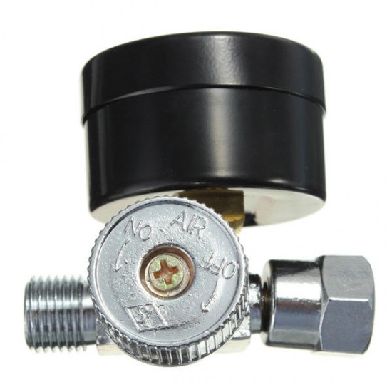 1/4inch Adjustable Mini Air Pressure Regulator Dial Gauge HVLP Spray Gun Air Tools 1/4inch Adjustable Mini Air Pressure Regulator Dial Gauge HVLP Spray Gun Air Tools