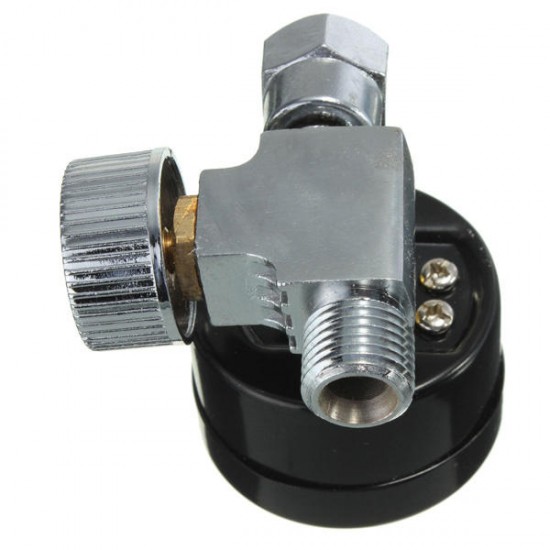 1/4inch Adjustable Mini Air Pressure Regulator Dial Gauge HVLP Spray Gun Air Tools