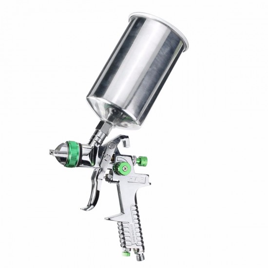 1.4mm 1L HVLP Gravity Feed Spray Gun Auto Paint Primer Metal Flake with Regulator 1.4mm 1L HVLP Gravity Feed Spray Gun Auto Paint Primer Metal Flake with Regulator