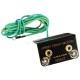 1.9m ESD Ring Terminal Cable Anti Static L Shape Socket Ground For Wrist Strap