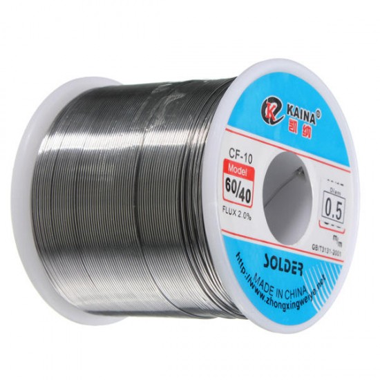 0.5mm 500g Soldering Wires Welding Iron Rosin Core 60/40 Lead Tin Flux 2.0 Percent