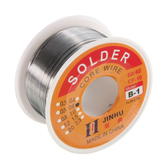 0.6mm Tin lead Solder Wire Rosin Core Soldering 2% Flux Reel Tube 60/40