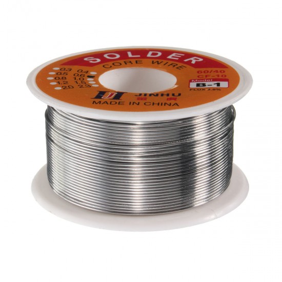 0.6mm Tin lead Solder Wire Rosin Core Soldering 2% Flux Reel Tube 60/40 0.6mm Tin lead Solder Wire Rosin Core Soldering 2% Flux Reel Tube 60/40