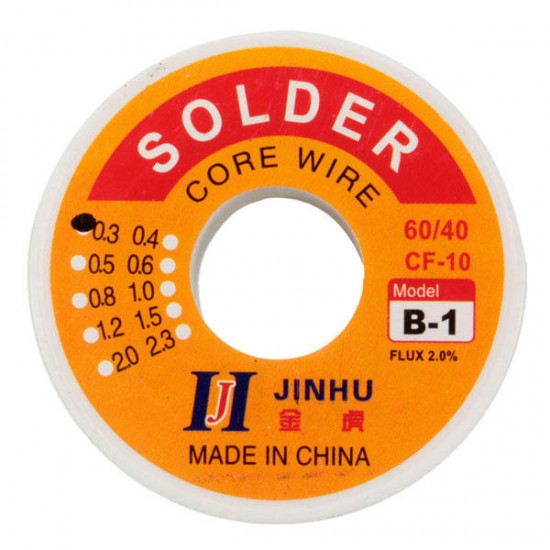 100g 0.7mm 60/40 Tin Lead Soldering Wire Reel Solder Rosin Core