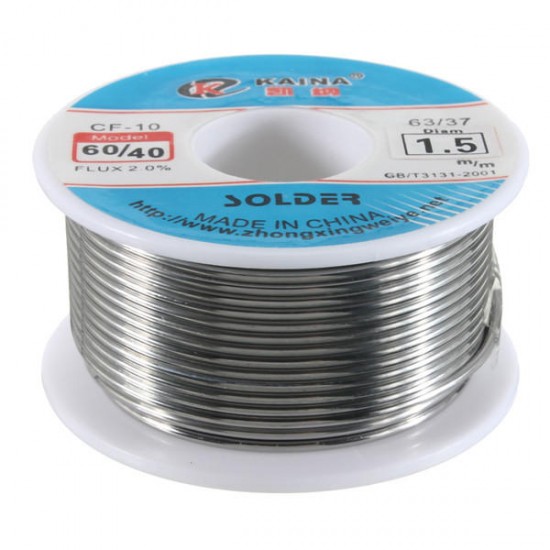 1.5mm Tin lead Solder Wire Rosin Core Soldering 2% Flux Reel Tube 60/40 1.5mm Tin lead Solder Wire Rosin Core Soldering 2% Flux Reel Tube 60/40