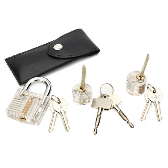 12pcs Unlocking Lock Pick Set with 3pcs Transparent Locks Locksmith Practice Supplies Set 12pcs Unlocking Lock Pick Set with 3pcs Transparent Locks Locksmith Practice Supplies Set