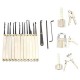 12pcs Unlocking Lock Pick Set with 3pcs Transparent Locks Locksmith Practice Supplies Set