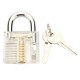 12pcs Unlocking Lock Pick Set with 3pcs Transparent Locks Locksmith Practice Supplies Set