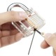 15Pcs Lock Picks Set Key Extractor Tool Unlocking Practice with Transparent Practice Padlock 15Pcs Lock Picks Set Key Extractor Tool Unlocking Practice with Transparent Practice Padlock