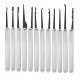 15Pcs Lock Picks Set Key Extractor Tool Unlocking Practice with Transparent Practice Padlock 15Pcs Lock Picks Set Key Extractor Tool Unlocking Practice with Transparent Practice Padlock
