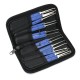 18 in 1 Stainless Steel Lock Pick Set with 1Pc Transparent padlock 18 in 1 Stainless Steel Lock Pick Set with 1Pc Transparent padlock