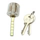 18 in 1 Stainless Steel Lock Pick Set with 1Pc Transparent padlock