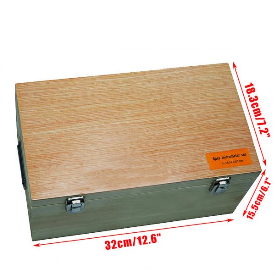 0-150MM 0.01mm/0.0004 Inch Outside Micrometer Display Micrometer Machinist Tool Carbide Set 0-150MM 0.01mm/0.0004 Inch Outside Micrometer Display Micrometer Machinist Tool Carbide Set
