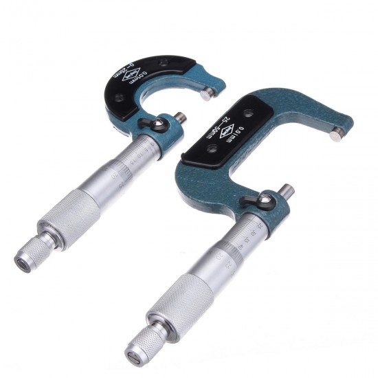 0-25mm/25-50mm Caliper Measuring Metric External Micrometer Graduation Micrometer With Case 0-25mm/25-50mm Caliper Measuring Metric External Micrometer Graduation Micrometer With Case