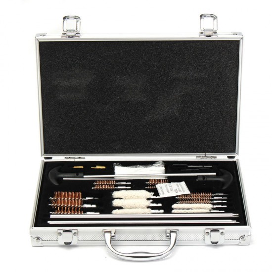 106pcs Universal Gun Cleaning Kit Handgun Shotgun Firearm Gun Cleaner with Aluminum Carry Case 106pcs Universal Gun Cleaning Kit Handgun Shotgun Firearm Gun Cleaner with Aluminum Carry Case