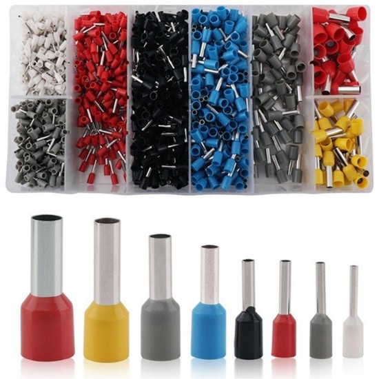 1200pcs 800pcs Connector Wire Terminal Kit with Crimper Pliers Wire Stripper Tool