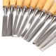 12Pcs Wood Working Wood Carving Hand Chisel Professional Gouges Tool Set