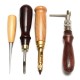 19pcs Leather Craft Punch Tools Stitching Carving Working Sewing Saddle Groover Kit 19pcs Leather Craft Punch Tools Stitching Carving Working Sewing Saddle Groover Kit