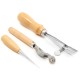 24 Pcs Leather Craft Tools Kit Hand Sewing Stitching Punch Carving Work Saddle 24 Pcs Leather Craft Tools Kit Hand Sewing Stitching Punch Carving Work Saddle