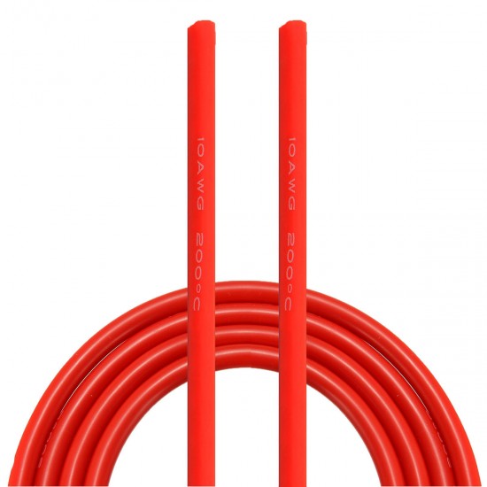 1 Meter Red Silicone Wire Cable 10/12/14/16/18/20/22AWG Flexible Cable