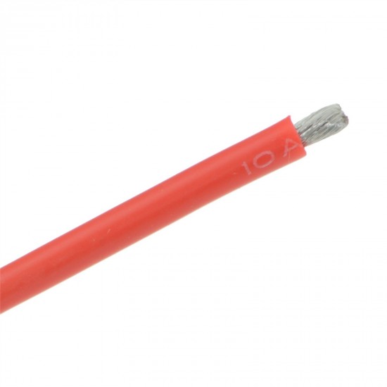 1 Meter Red Silicone Wire Cable 10/12/14/16/18/20/22AWG Flexible Cable