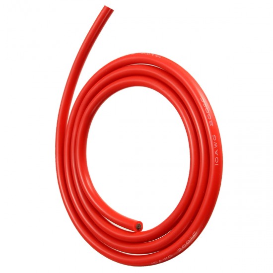 1 Meter Red Silicone Wire Cable 10/12/14/16/18/20/22AWG Flexible Cable