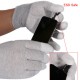 1 Pair ESD Safe Gloves Anti-static Anti Skid PU Finger Top Coated for Electronic Repair Works