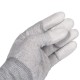 1 Pair ESD Safe Gloves Anti-static Anti Skid PU Finger Top Coated for Electronic Repair Works 1 Pair ESD Safe Gloves Anti-static Anti Skid PU Finger Top Coated for Electronic Repair Works