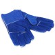 1 Pair Wood Burner Welder Gauntlets Fire High Temp Stoves Protection Long Gloves Blue 1 Pair Wood Burner Welder Gauntlets Fire High Temp Stoves Protection Long Gloves Blue