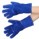 1 Pair Wood Burner Welder Gauntlets Fire High Temp Stoves Protection Long Gloves Blue 1 Pair Wood Burner Welder Gauntlets Fire High Temp Stoves Protection Long Gloves Blue