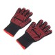 1 pair 500°C Heat Proof Grilling Gloves BBQ Kitchen Cooking Industrial Work Tools