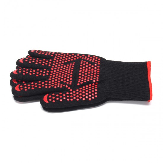 1 pair 500°C Heat Proof Grilling Gloves BBQ Kitchen Cooking Industrial Work Tools
