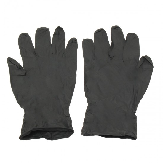 100Pcs S/M/L Black Latex Disposable Gloves Tattoo Piercing Mechanic Medical Gloves 100Pcs S/M/L Black Latex Disposable Gloves Tattoo Piercing Mechanic Medical Gloves