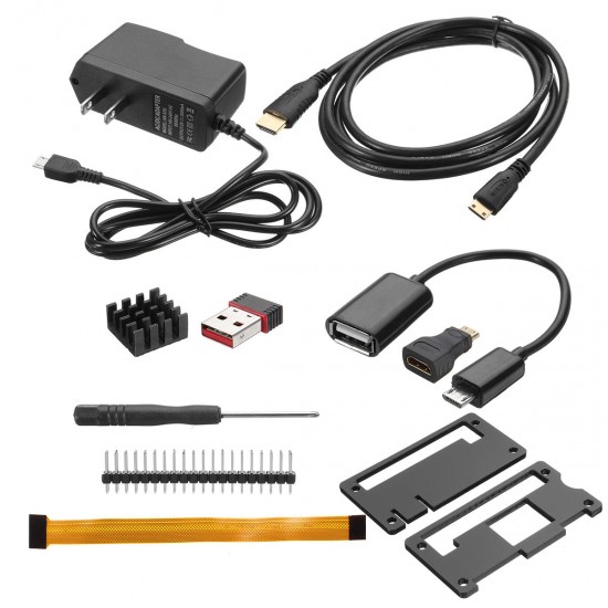 11pcs Wifi Receiver +Heatsink +HD Cable +Adapter For Raspberry Pi Zero W /Zero