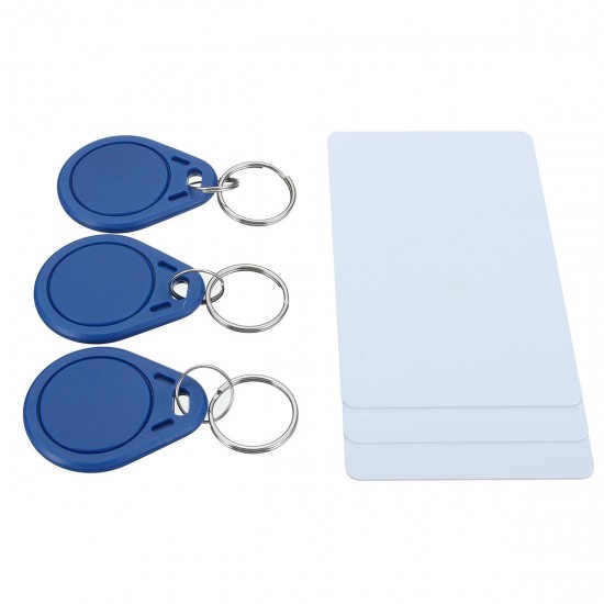 10 Frequency RFID Copy Encrypted NFC Smart ID IC Card Reader Writer with 12pcs Keyfbobs