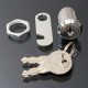 16/20/25/30mm Cam Lock Door Cabinet Mail Post Box Drawer Cupboard Locker 2 Keys